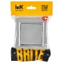 BRITE Выключатель 1-клавишный 10А в сборе ВСР10-1-0-БрА алюминий IEK