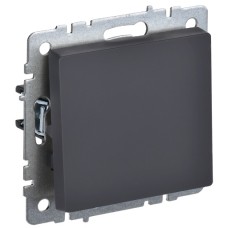 BRITE Выключатель 1-клавишный 10А ВС10-1-0-БрГ графит IEK