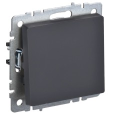 BRITE Выключатель 1-клавишный самовозвратный 10А ВС10-1-4-БрГ графит IEK