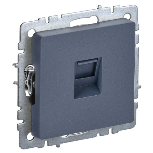 BRITE Розетка компьютерная RJ45 кат.5E РК10-БрМ маренго IEK