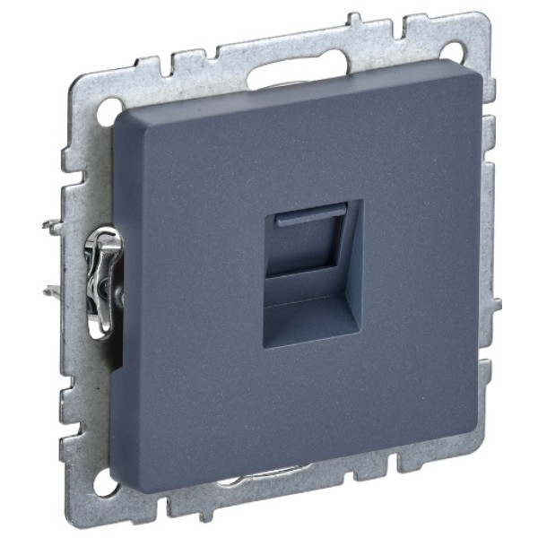 BRITE Розетка компьютерная RJ45 кат.6 РК11-БрМ маренго IEK