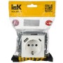 BRITE Розетка 1-местная с заземлением с защитными шторками 16А с USB A+C 18Вт РЮш11-1-БрБ белый IEK