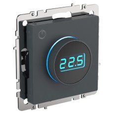 BRITE Термостат электронный с индикацией ТС10-1-БрМ маренго IEK