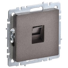 BRITE Розетка компьютерная RJ45 кат.5E РК10-БрТБ темная бронза IEK