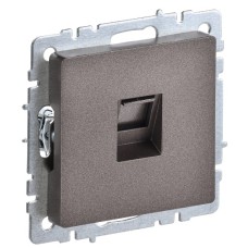 BRITE Розетка компьютерная RJ45 кат.6 РК11-БрТБ темная бронза IEK