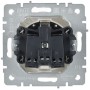 BRITE Розетка 1-местная с заземлением с защитными шторками и крышкой 16А IP44 РСбш10-3-44-БрБ белый IEK