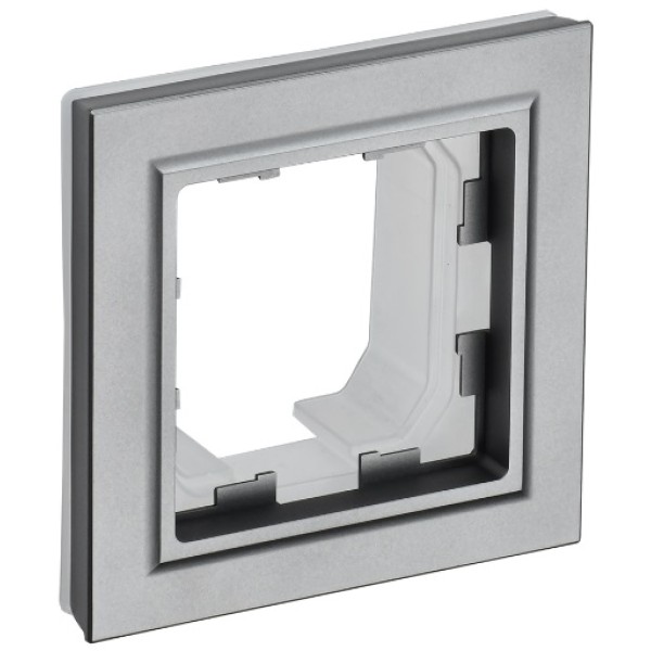 BRITE Рамка 1-местная IP44 РУ-1-БрС-44 сталь IEK