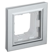 BRITE Рамка 1-местная IP44 РУ-1-БрА-44 алюминий IEK