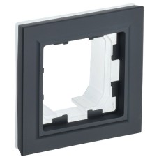 BRITE Рамка 1-местная IP44 РУ-1-БрГ-44 графит IEK