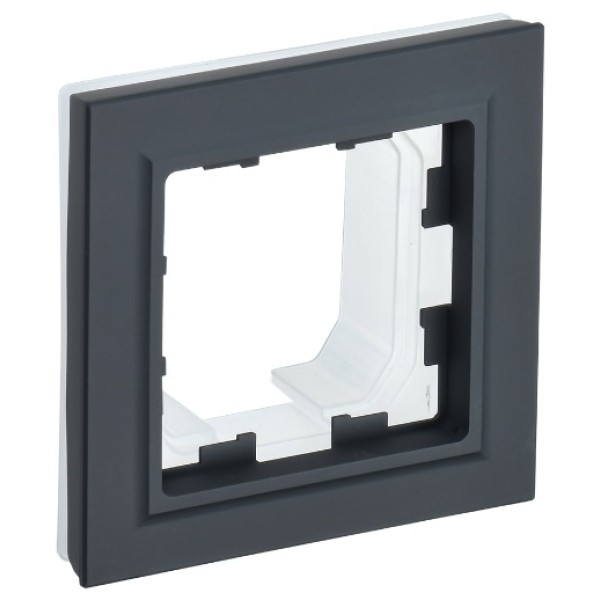 BRITE Рамка 1-местная IP44 РУ-1-БрГ-44 графит IEK