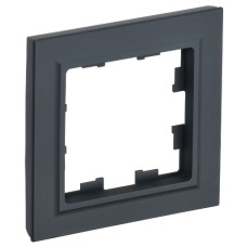 BRITE Рамка 1-местная РУ-1-БрГ графит IEK