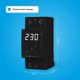 Реле напряжение Welrok D2-63 bk Черный