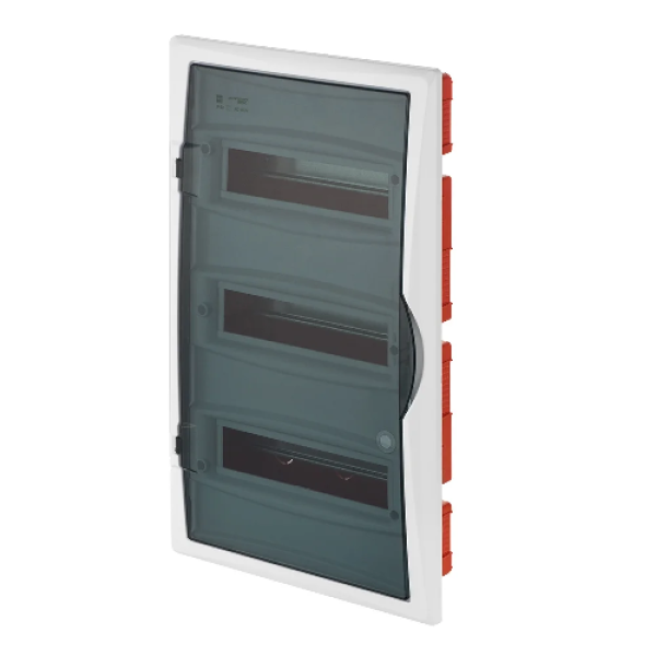 Щит встраив. ECO BOX 3x12M, N/PE 4x 2x16+7x10mm2, дымчатая пласт. дверь, белый RAL9003, 560x350x102mm, IP40