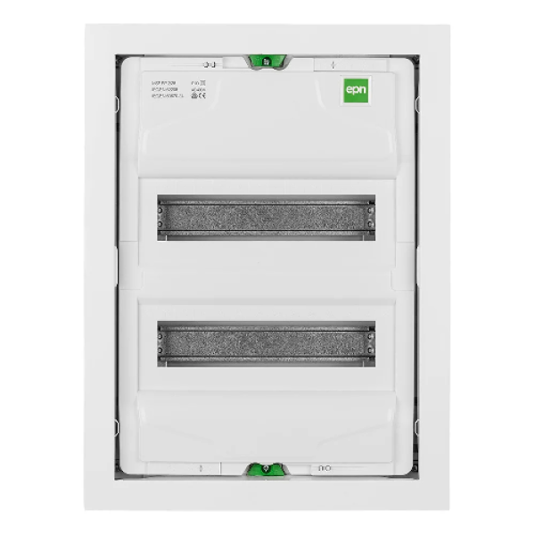 Щит встраив. MSF 2x12M, N/PE 2x 1x25+17x10mm2, мет. дверь, белый RAL9016, 478x358x94mm, IP30