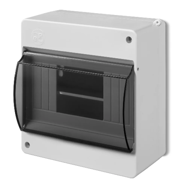Коробка электротехническая для пломбировки MINI S-6, 6M, N/PE 2x 1x16+6x10mm2, дымчатая дверца, 140x130x66mm, IP20