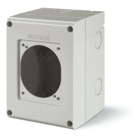 Щит навесной для встраиваемых разъмов уст. 1x 70x87, 106x150x105mm, IP66, серия ADVANCE2