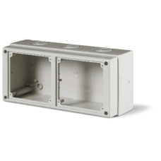 Щит навесной M150 для встраиваемых разъмов уст. 2x 136x125, 328x150x115mm, IP66, серия DOMINO