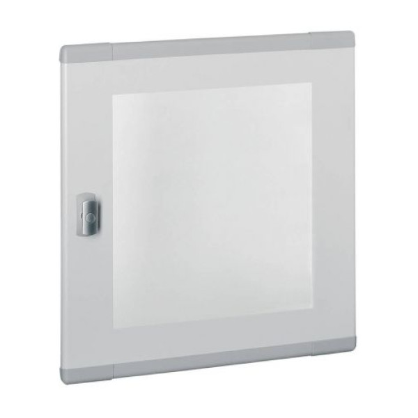 Дверь для щита XL3 160 на 4 ряда, плоская, прозрачное стекло