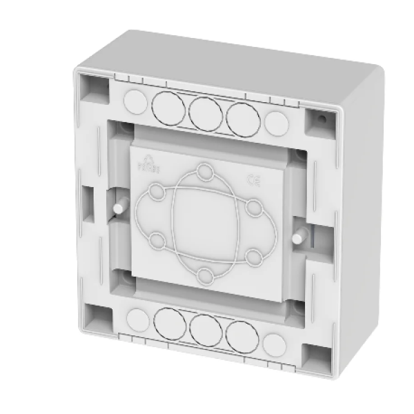 Щит навесной ECO BOX 1x6M, N/PE 2x 2x16+3x10mm2, дымчатая пласт. дверь, белый RAL9003, 198x192x96mm, IP40