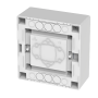 Щит навесной ECO BOX 1x6M, N/PE 2x 2x16+3x10mm2, дымчатая пласт. дверь, белый RAL9003, 198x192x96mm, IP40
