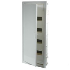 Щиток встраиваемый Nedbox 4x12+8M, N 3x(6x16мм²+6x10мм²), PE (15x16мм²+15x10мм²), белая металлическая дверь, 680х330х86мм, IP40, IK07, белый