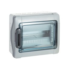 Щиток PLEXO³ 1х12+1М, N(1х25мм² + 12х16мм²) PE(1х25мм² + 12х16мм²), ударопрочный полистирол, 282х340х141мм, IP65, IK09, серый