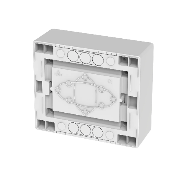 Щит навесной ECO BOX 1x8M, N/PE 2x 2x16+5x10mm2, дымчатая пласт. дверь, белый RAL9003, 198x228x96mm, IP40