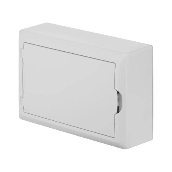 Щит навесной ECO BOX 1x12M, N/PE 2x 6x16+3x10mm2, белая пласт. дверь, белый RAL9003, 198x298x96mm, IP40