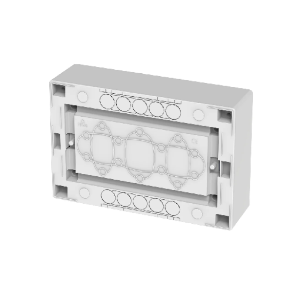 Щит навесной ECO BOX 1x12M, N/PE 2x 6x16+3x10mm2, дымчатая пласт. дверь, белый RAL9003, 198x298x96mm, IP40