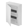 Щит навесной ECO BOX 2x12M, N/PE 3x 6x16+3x10mm2, белая пласт. дверь, белый RAL9003, 434x354x105mm, IP40
