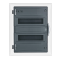 Щит навесной ECO BOX 2x12M, N/PE 3x 6x16+3x10mm2, дымчатая пласт. дверь, белый RAL9003, 434x354x105mm, IP40