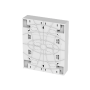 Щит навесной ECO BOX 2x12M, N/PE 3x 6x16+3x10mm2, дымчатая пласт. дверь, белый RAL9003, 434x354x105mm, IP40
