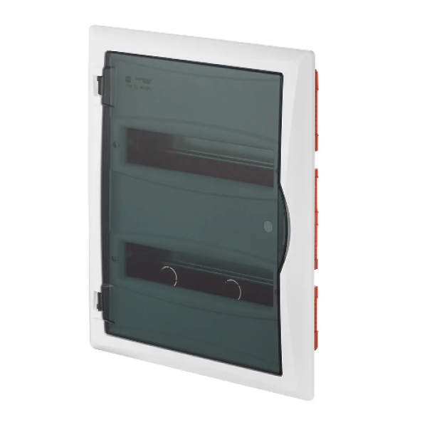 Щит встраив. ECO BOX 2x12M, N/PE 3x 2x16+7x10mm2, дымчатая пласт. дверь, белый RAL9003, 430x350x95mm, IP40
