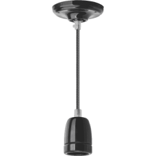 Патрон для ламп со шнуром Navigator NIL-SF03-008-E27 60Вт 1м. керамика черный