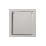 Накладка для розетки Schuko с заземлением, с крышкой, 16A 250 В~, матовый кашемир, серия DA