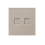 Накладка для розетки RJ45, 2-я, матовый кашемир, серия DA