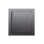Накладка для розетки Schuko с заземлением, с крышкой, 16A 250 В~, сталь, серия DA