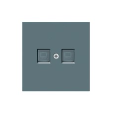 Накладка для розетки RJ45, 2-я, матовый изумруд, серия DA