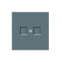 Накладка для розетки RJ45, 2-я, матовый изумруд, серия DA