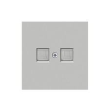 Накладка для розетки RJ45, 2-я, матовый серый, серия DA