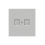 Накладка для розетки RJ45, 2-я, матовый серый, серия DA