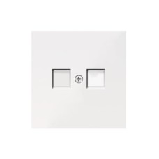 Накладка для розетки RJ45, 2-я, белый, серия DA