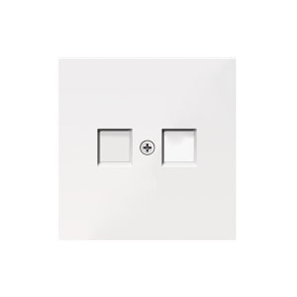 Накладка для розетки RJ45, 2-я, белый, серия DA