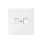 Накладка для розетки RJ45, 2-я, белый, серия DA