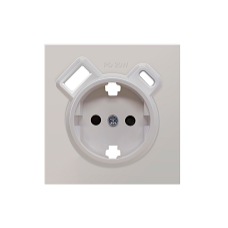 Накладка для розетки Schuko с зарядным устройством USB A+C, с защитными шторками, матовый кашемир, серия DA