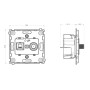 Механизм компьютерной+спутниковой розетки RJ45+SAT, серия DA