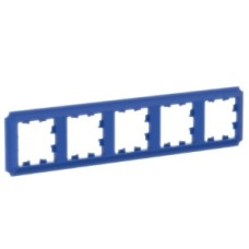 Рамка 5-ая (пятерная), серия Atlas Design Antique, Schneider Electric, аквамарин