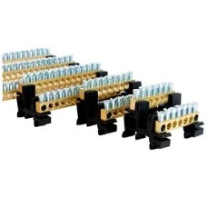 Клеммная колодка KSK-2N/2PE-KLV, N/PE 2x 2x2.5_25+14x0.75_4mm2, пружинный зажим, для щитков
