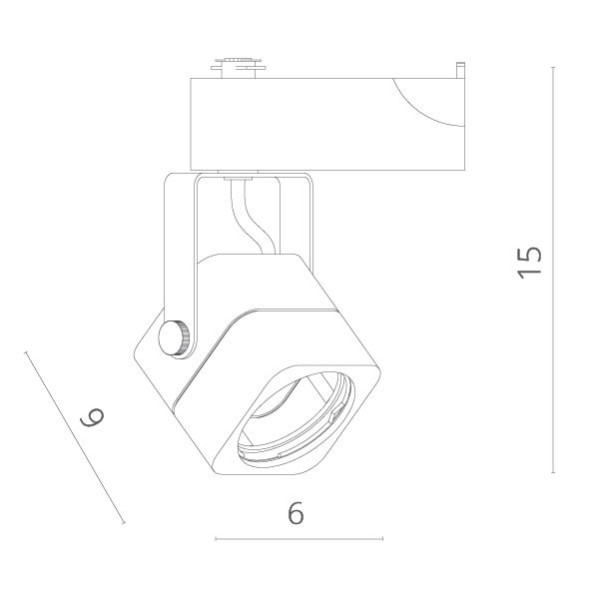 Трековый светильник Lente A1314PL-1WH