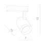 Трековый светильник Soffitto A1710PL-1WH